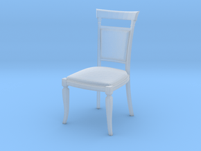 Miniature 1:48 Dining Chair in Clear Ultra Fine Detail Plastic