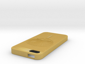iPhone5case in Tan Fine Detail Plastic
