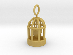 Heart Cage in Tan Fine Detail Plastic