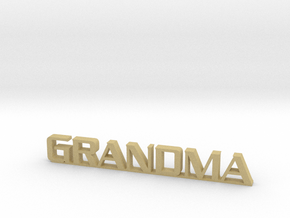 Grandma Key Chain in Tan Fine Detail Plastic