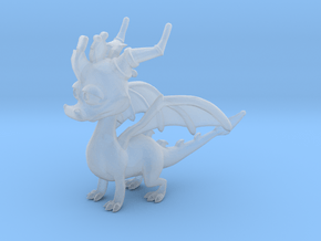 Spyro the Dragon in Clear Ultra Fine Detail Plastic