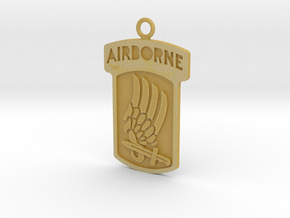 173rd Airborne Pendant in Tan Fine Detail Plastic