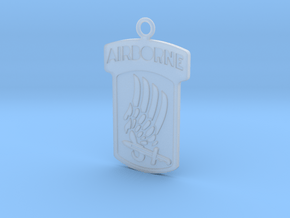 173rd Airborne Pendant in Clear Ultra Fine Detail Plastic