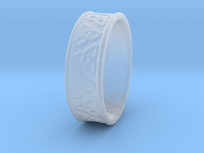 Celtic Ring 17.2mm in Clear Ultra Fine Detail Plastic