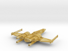 Space Superiority Fighter 7 Closed Wings in Tan Fine Detail Plastic