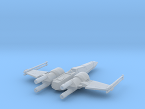 Space Superiority Fighter 7 Closed Wings in Clear Ultra Fine Detail Plastic