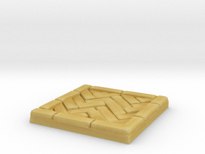 Brick's floor 1x1 in Tan Fine Detail Plastic