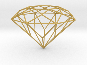 Diamond Brilliant Object in Tan Fine Detail Plastic