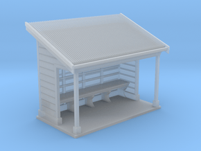 NSW Tramways Waiting Shed Design 01 in Clear Ultra Fine Detail Plastic