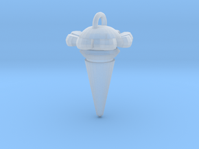 Flower Pendulum in Clear Ultra Fine Detail Plastic