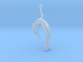 Girl Acrobat Pendant (plastic) in Clear Ultra Fine Detail Plastic