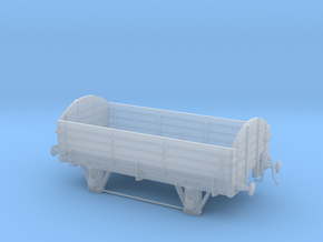 Old-timer freight gondola HO-OO scale  in Clear Ultra Fine Detail Plastic