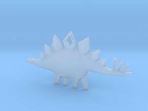 Stegosaurus Pendant in Clear Ultra Fine Detail Plastic