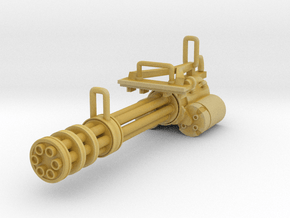 Gatling gun in Tan Fine Detail Plastic