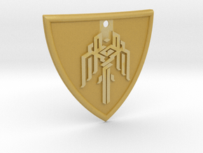 Dragon Age Shield in Tan Fine Detail Plastic