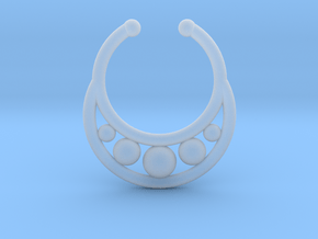 Faux Septum Ring - peapod in Clear Ultra Fine Detail Plastic