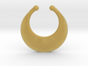 Faux Septum Ring - Crescent (small) in Tan Fine Detail Plastic