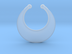 Faux Septum Ring - Crescent (small) in Clear Ultra Fine Detail Plastic