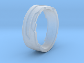 Ring Size H in Clear Ultra Fine Detail Plastic