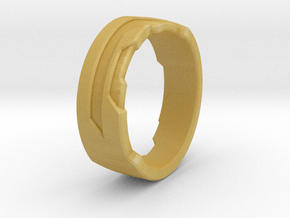 Ring Size P in Tan Fine Detail Plastic