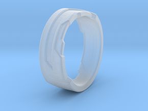Ring Size T in Clear Ultra Fine Detail Plastic