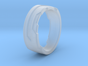 Ring Size Z in Clear Ultra Fine Detail Plastic
