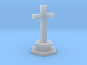 N Scale Cemetery Cross Center Piece 1:160 in Clear Ultra Fine Detail Plastic