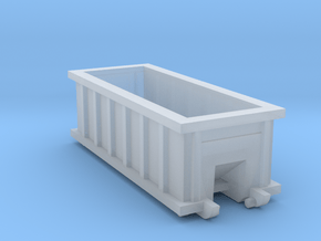 N Scale 20 FT X 8FT  Roll-off Dumpster  in Clear Ultra Fine Detail Plastic