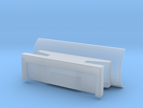 Quick Attach Plow in Clear Ultra Fine Detail Plastic