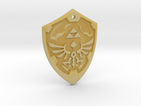 Hylian Shield - Legend of Zelda in Tan Fine Detail Plastic