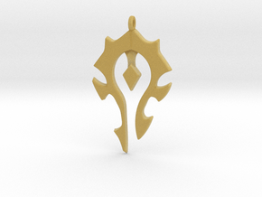Horde Necklace - World Of Warcraft in Tan Fine Detail Plastic