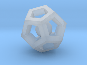 Dodecahedron Mini in Clear Ultra Fine Detail Plastic