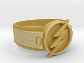Flash Ring size 10 20mm  in Tan Fine Detail Plastic