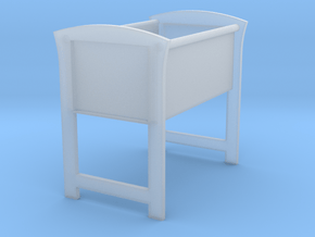 Doll's Bassinet (1:12 scale) in Clear Ultra Fine Detail Plastic