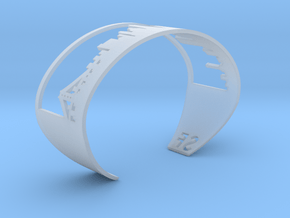 Bracelet Sf Skyline in Clear Ultra Fine Detail Plastic