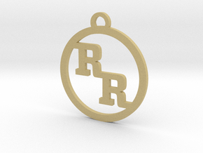 RootsRated Keychain in Tan Fine Detail Plastic
