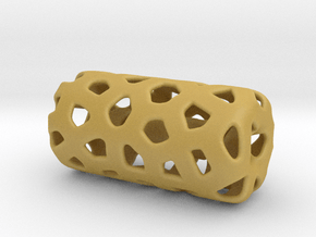 HOLLOW VORONOI Bead For jewelry Making. in Tan Fine Detail Plastic