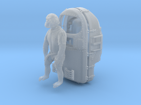 "HAM" Chimp Mercury Astronaut / 1:12 in Clear Ultra Fine Detail Plastic