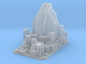 Futuristic city concept 2 - City of Minerva in Clear Ultra Fine Detail Plastic