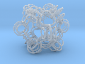 Skeletal Loops #2 Smaller in Clear Ultra Fine Detail Plastic