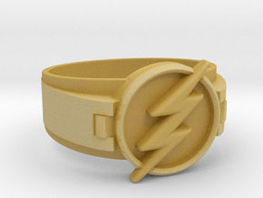 Flash Ring size 11 20.68mm  in Tan Fine Detail Plastic