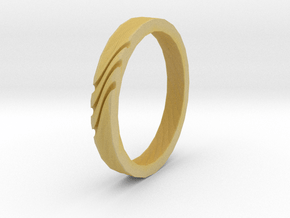 SWIRL ring | size: 6.5 in Tan Fine Detail Plastic