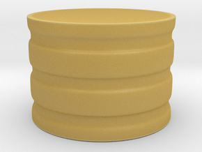 28mm miniature display stand Round in Tan Fine Detail Plastic