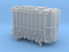 Transformer load Exactrail QTTX 2 trk Sans Beams in Clear Ultra Fine Detail Plastic