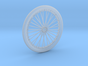 Bicycle wheel miniature in Clear Ultra Fine Detail Plastic