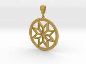 Alatyr pendant amulet in Tan Fine Detail Plastic