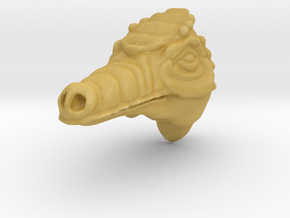 Dragon head Neck in Tan Fine Detail Plastic