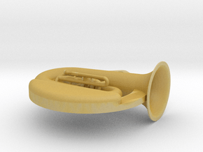 Tuba in Tan Fine Detail Plastic