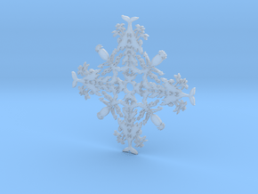 Hawaii Snowflake in Clear Ultra Fine Detail Plastic