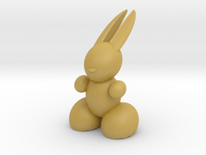 Rabbit Robot (small) in Tan Fine Detail Plastic
